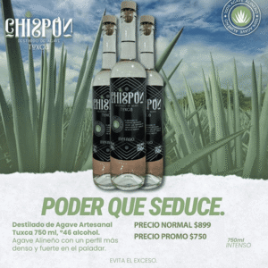Chispón Destilado de Agave Tuxca Intenso 750ml