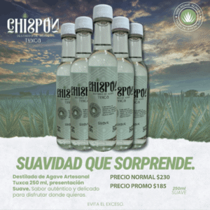 Destilado de Agave Artesanal Tuxca 250 ml (Suave)