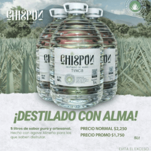 Tuxca 5 litros a granel Agave Alineño (Regular)