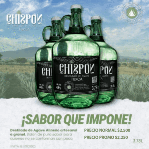 Bidón de Destilado de Agave Artesanal Tuxca (Intenso)