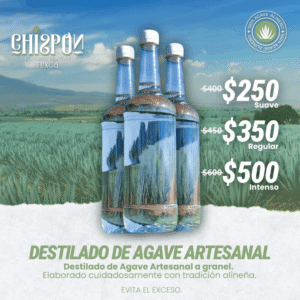 CHISPON Destilado de Agave TUXCA - Kit 3 Presentaciones (Suave + Regular + Intenso)